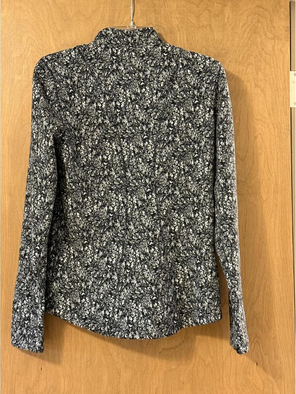 Spyder Active Black White Print Quarter Zip Pullover Women's Small - Picture 2 of 7